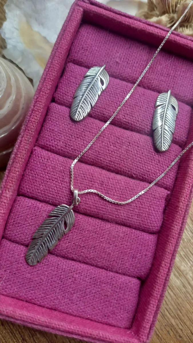 Conjunto Folhas Prata Bali