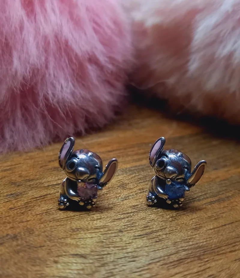 Berloque Separador Stich Rosa ou Azul