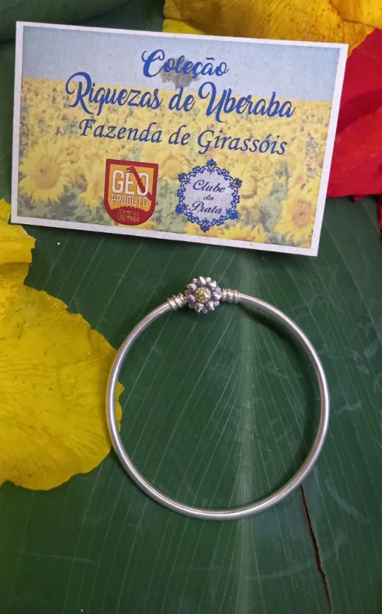 Bracelete para Berloque Fecho Girassol