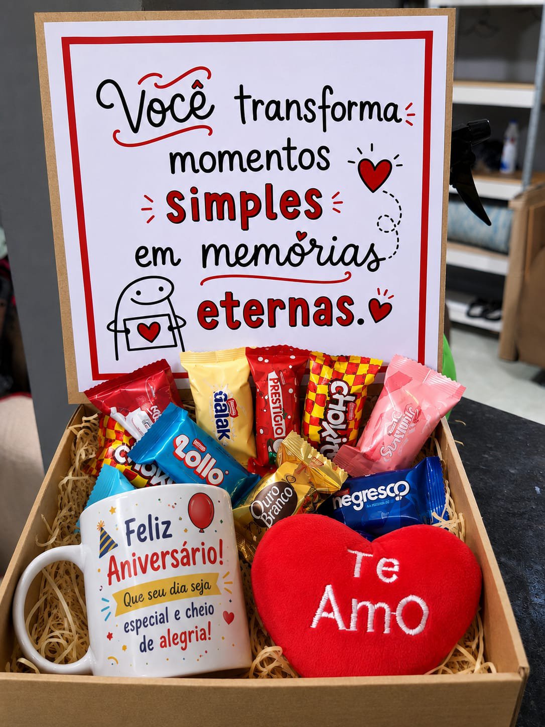 Caixa Com Mensagem Você transforma