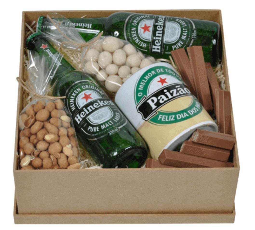 Cesta de Cerveja Heineken e Petiscos