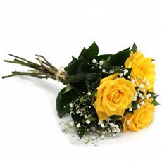 Buquê de 3 Rosas Amarelas