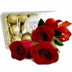 Trio de Rosas e Ferrero