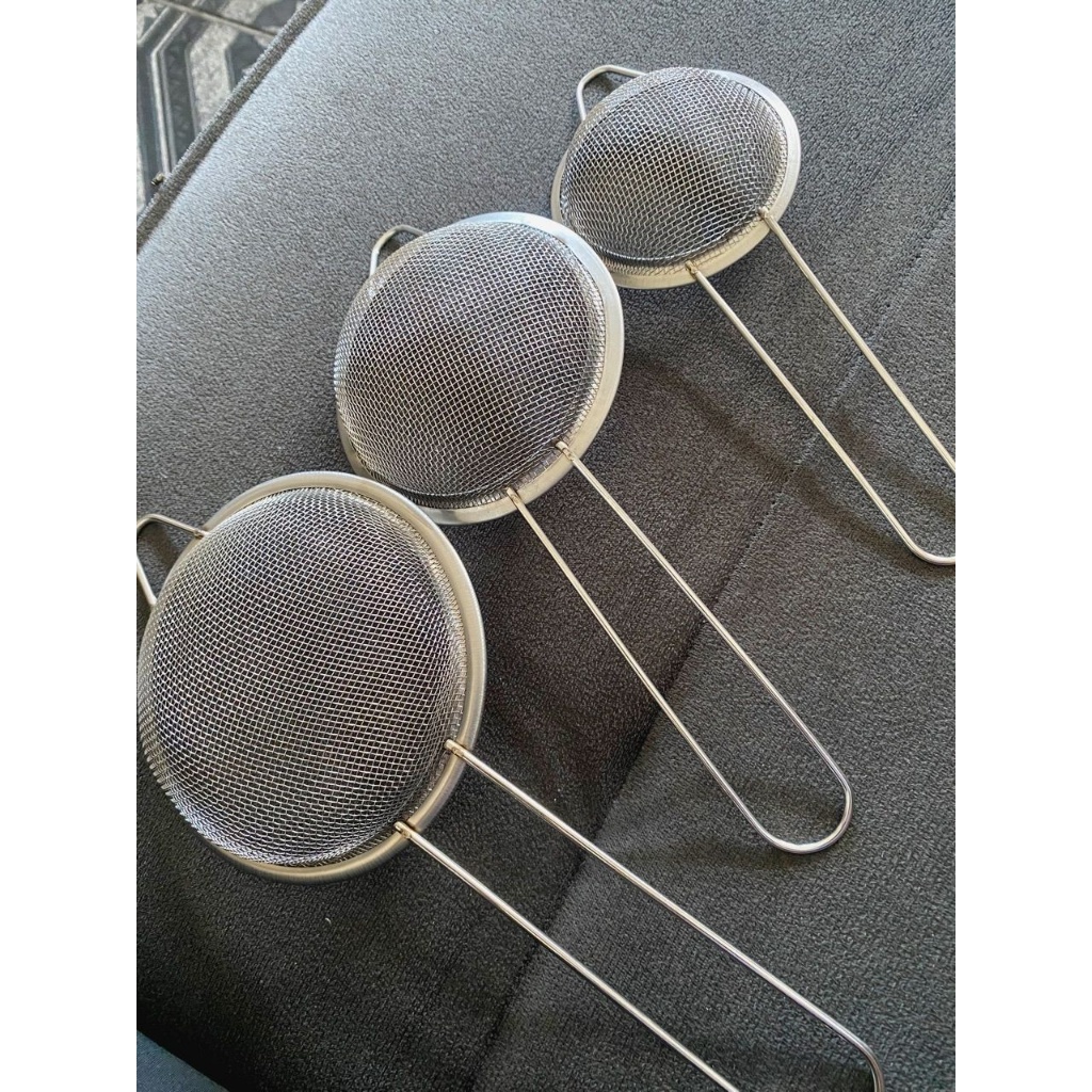 Kit Peneira De Cozinha inox Coador