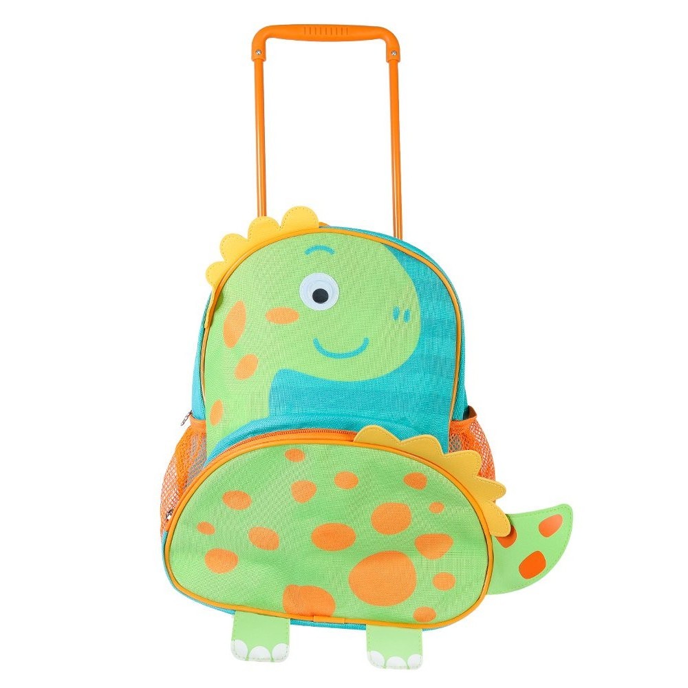Mochila Escolar De Rodinha Bichos 3D Resitente Original Menina/Menino Clio Pet Creche Passeio