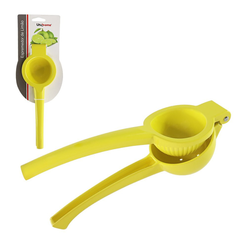Espremedor de Limão de Metal Amarelo