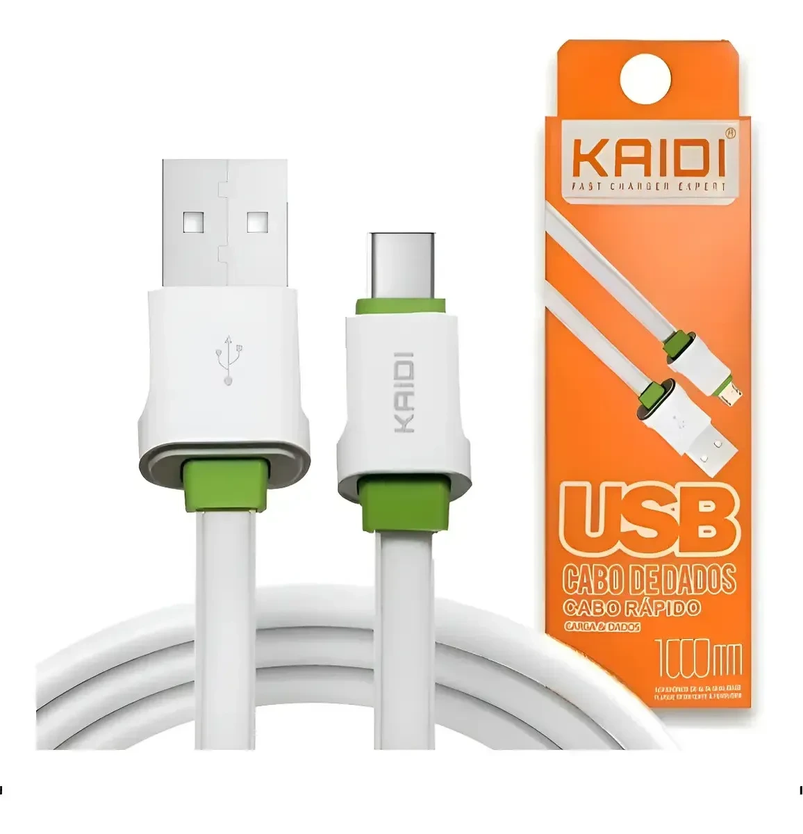 Cabo de carga Usb Kaidi Type-c Rápido Fast Charging KD-TC30