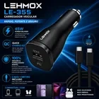 Carregador Veicular Lehmox Le-355 Type-c Para Type-c