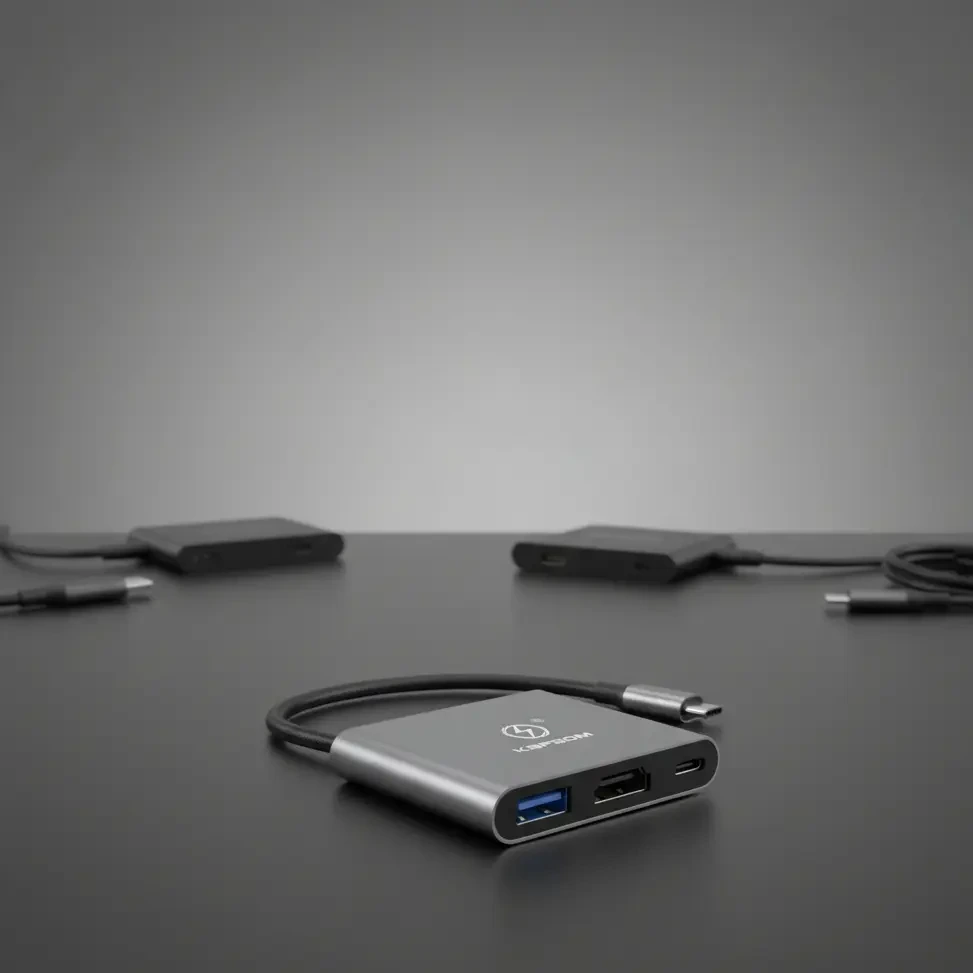Cabo Adap. 3 Em 1 Tipo C - Tipo C/ Hdmi/ Usb Ka 2571 Kapbom