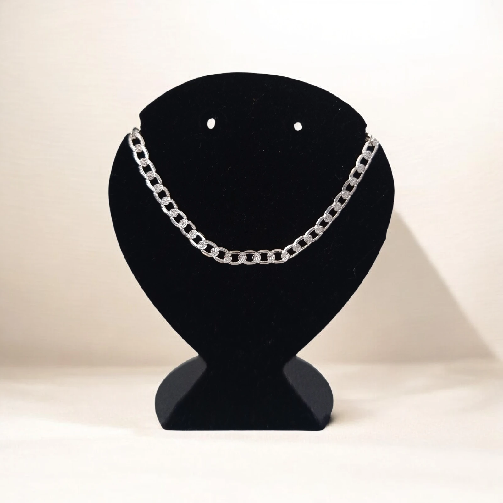 Pulseira Prata Masculina Elos Riscados
