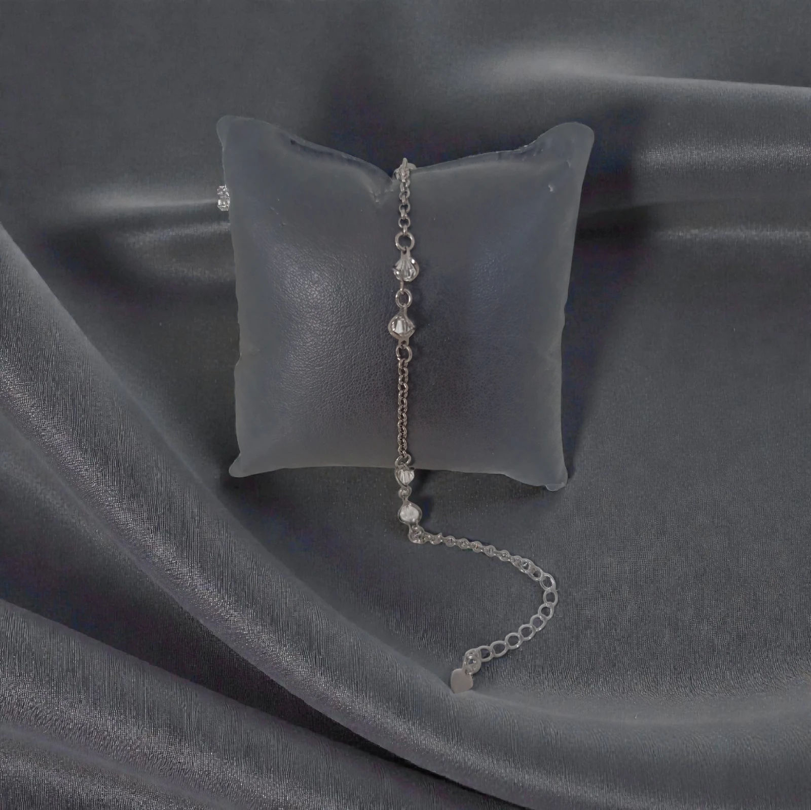 Pulseira Ouro Negro com Cristais