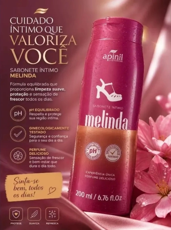 Sabonete Íntimo Melinda Romântico e Atraente 200ml