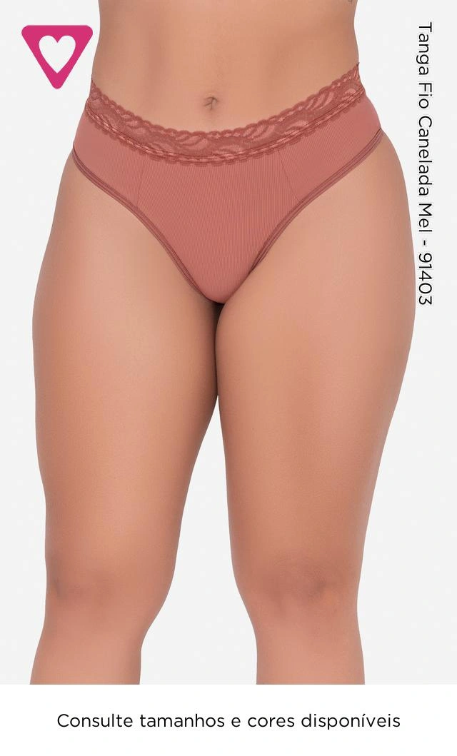 Tanga Fio Canelada Mel