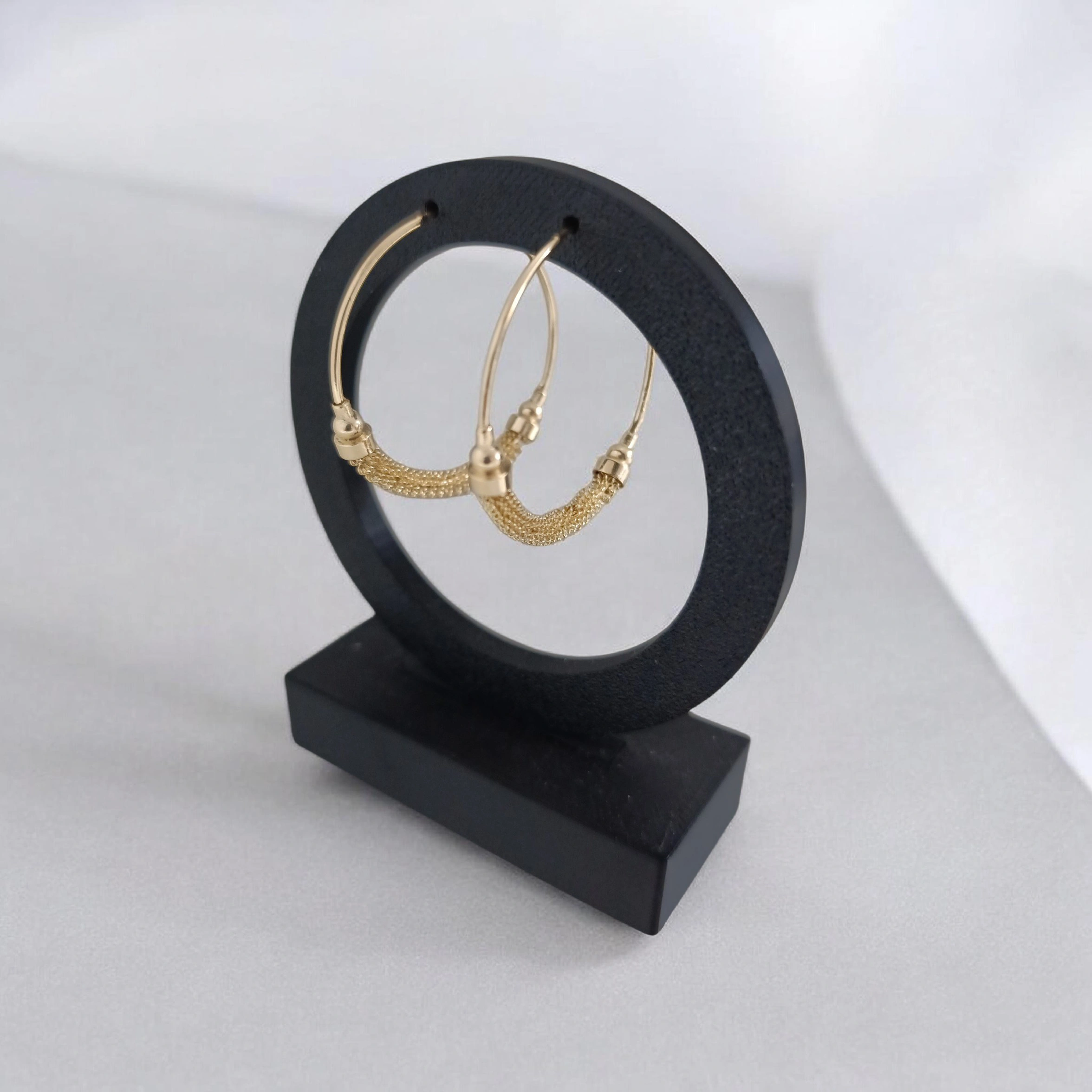 Brinco Argola Texturizada Ouro