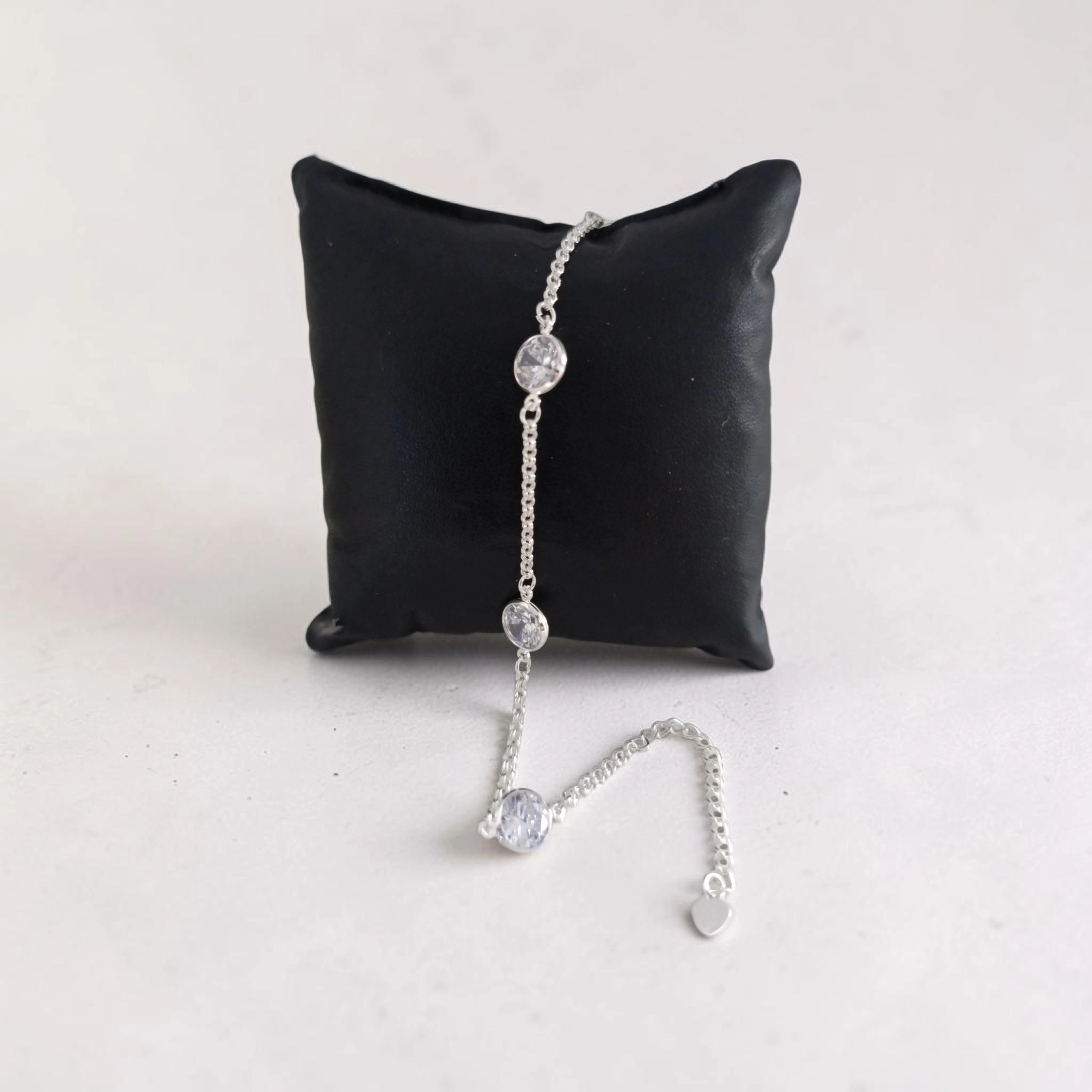 Pulseira Prata com Pedras