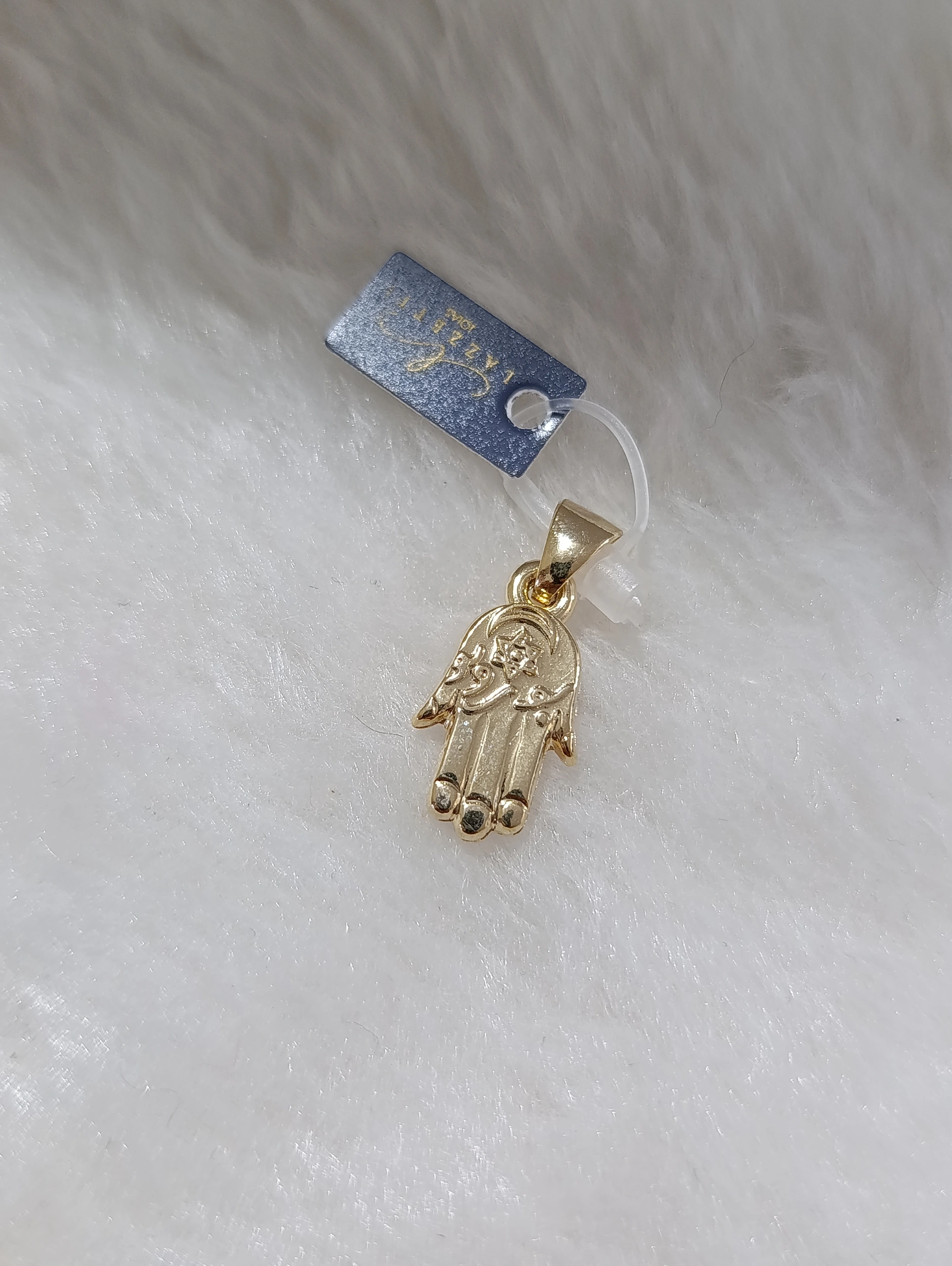 Pingente Mão Hamsa Dourado