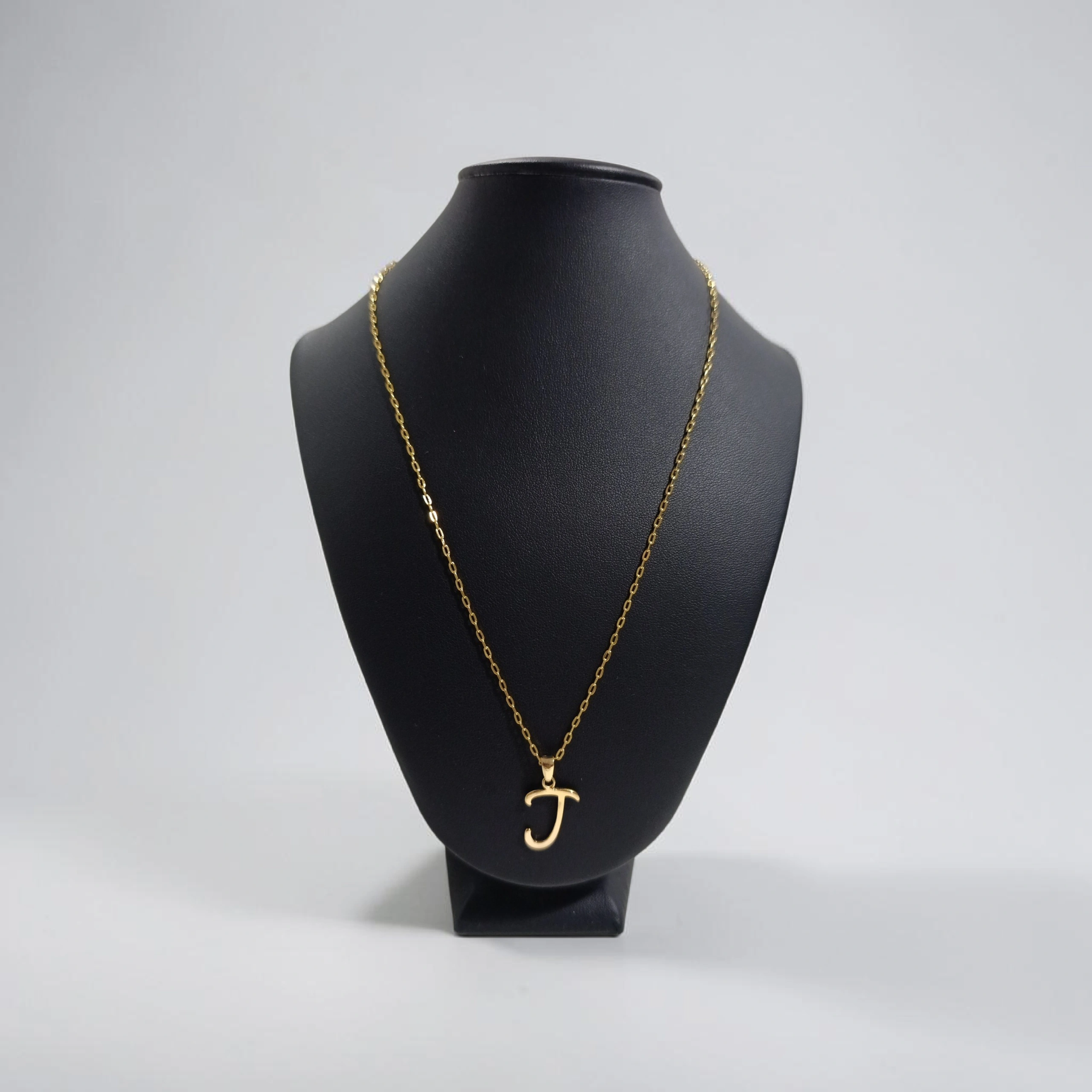 Colar Letra J Dourado