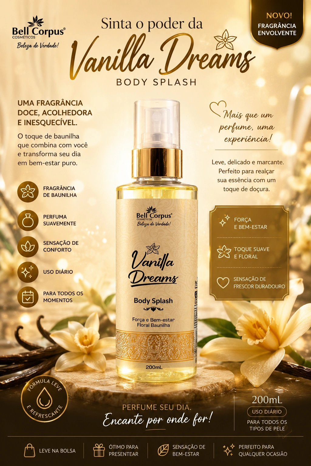 Body Splash Árabe Vanilla Dreams
