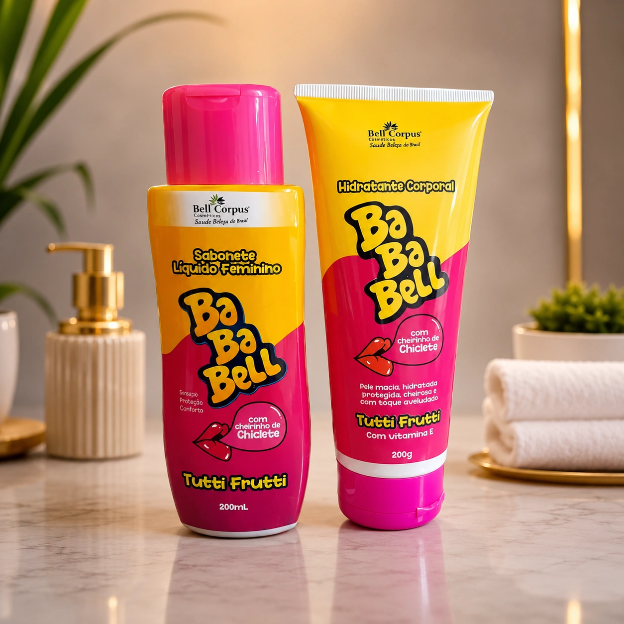 Kit Bababel Hidratante+ Sabonete líquido