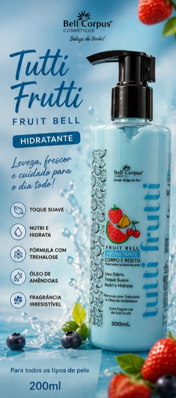 Hidratante Corpo & Rosto Tutti Frutti 200ml