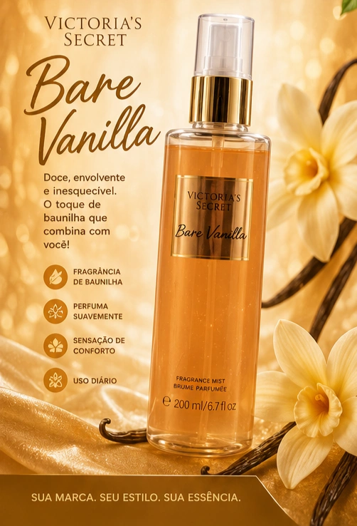 Body Splash Inspiração Victória's Secrets - Bare Vanilla