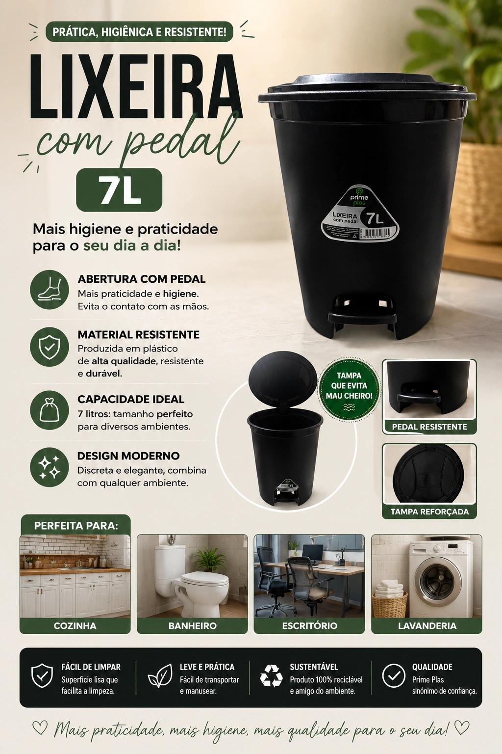 Lixeira com Pedal