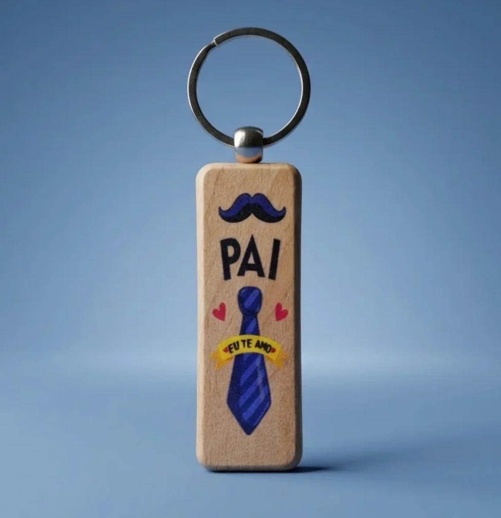 Chaveiro Madeira Pai