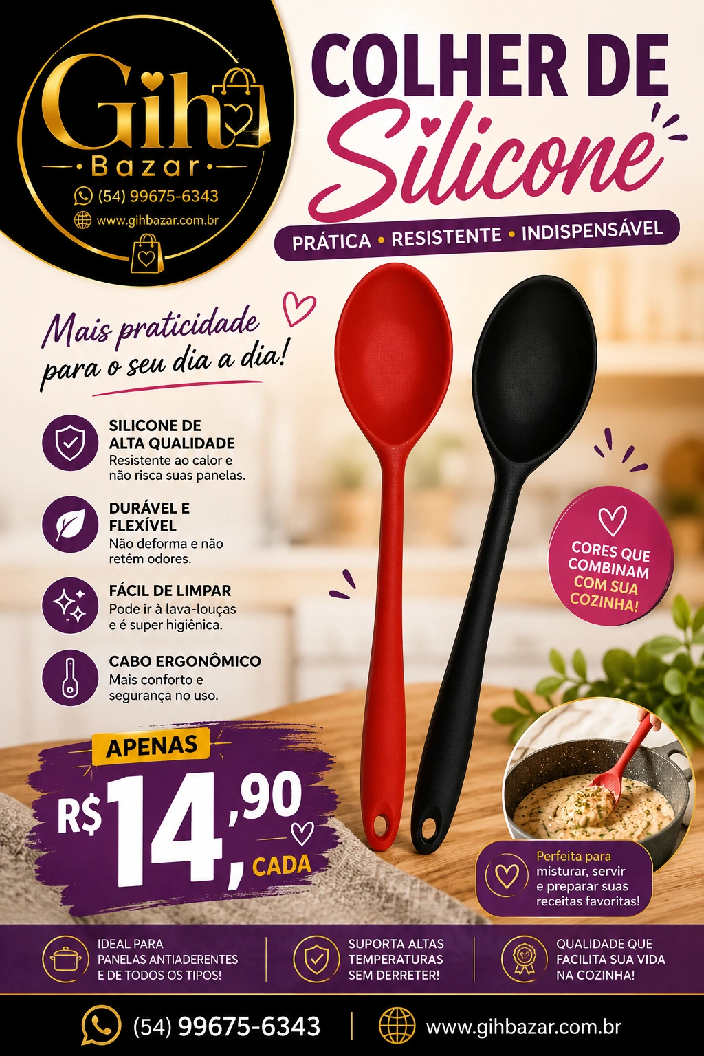 Colher de Silicone