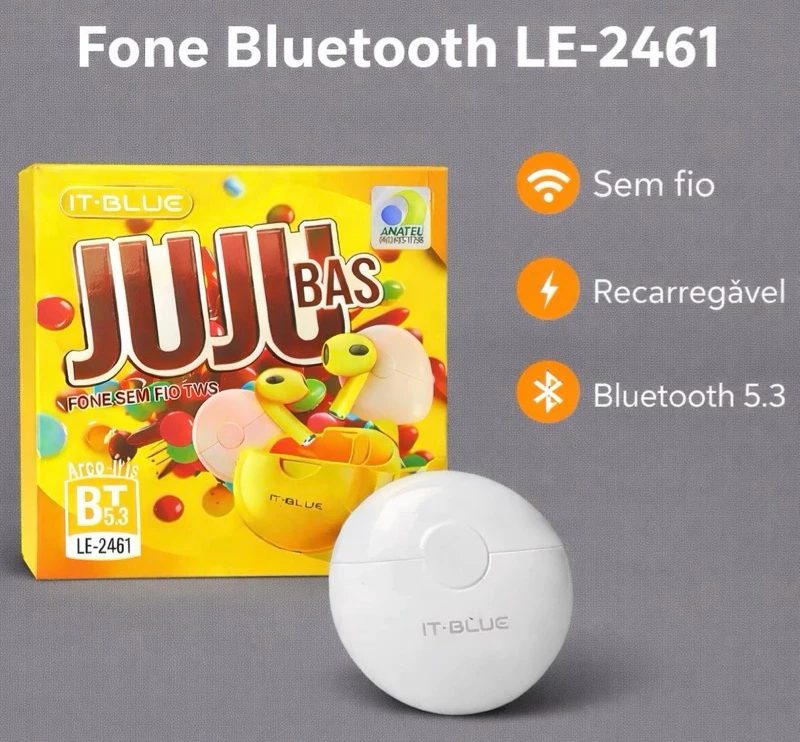 Fone Bluetooth 5.3 It-blue JUJU BAS TWS Le-2461