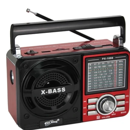 Rádio A Pilha E Tomada Am Fm Sw Pendrive Com Sd Radinho Usb