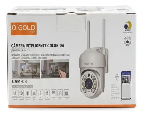 Câmera A'gold Cam-03 Wifi Noturna Color Branco