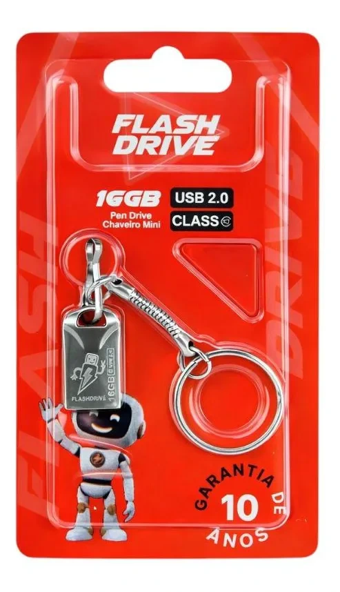 1 Mini Pendrive 16gb Usb 2.0 FlashDrive Atualizado