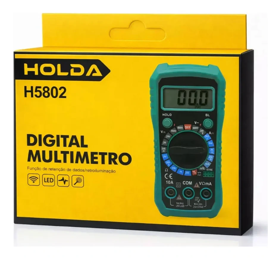 Multímetro Digital H5802 Holda