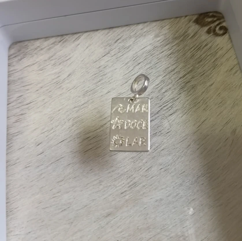 Berloque Placa Mar Doce Lar