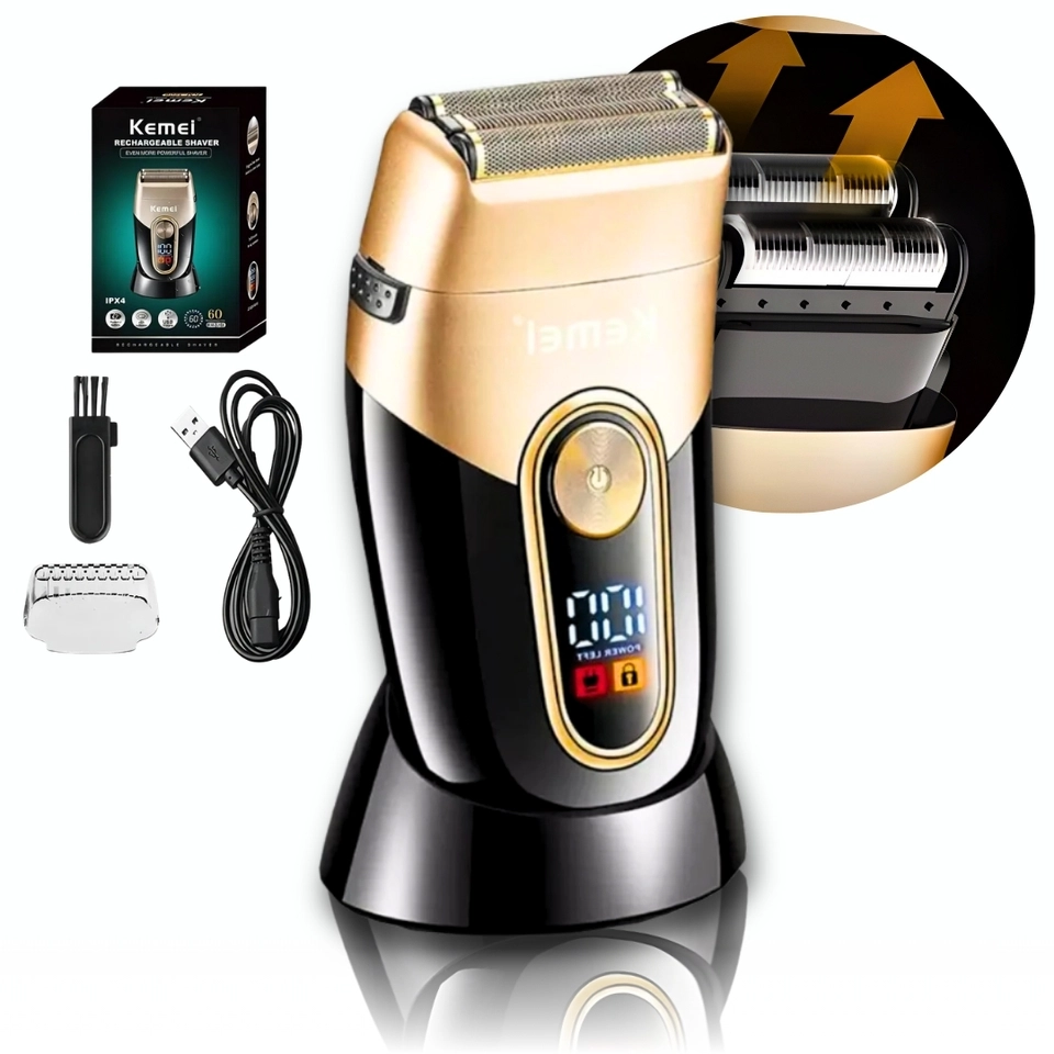Maquina de barbear Shaver kemei km 3209