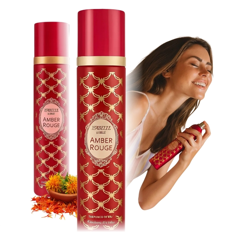 Body Splash Amber Rouge 300ml Marca Isabelle La Belle Floral