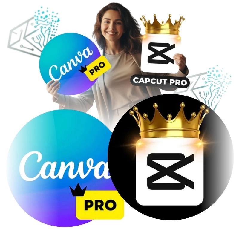 Pacote Creator: Canva Pro + CapCut Pro | Conta Privada (28 Dias)
