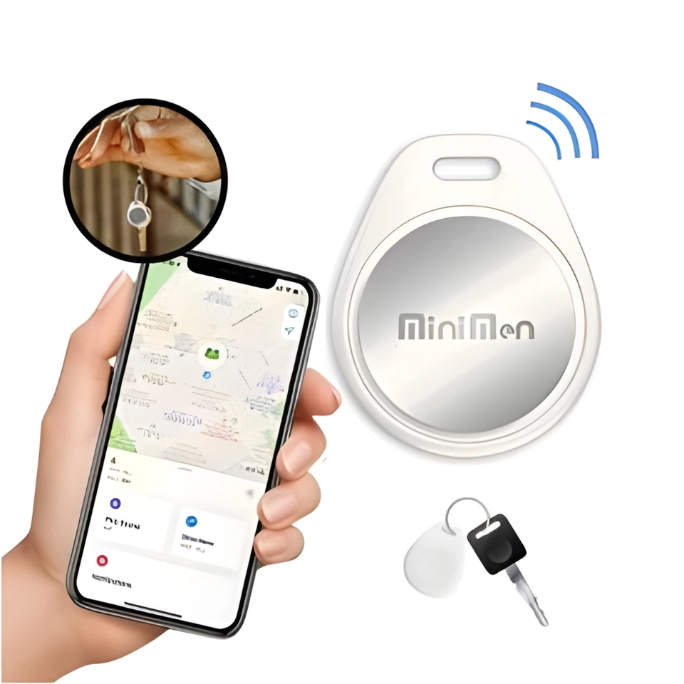 Rastreador Mini Tag Objetos Pets Mochilas Compatível Iphone Branco