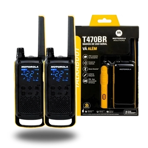 Kit Rádios Talkabout Motorola 35km T470br