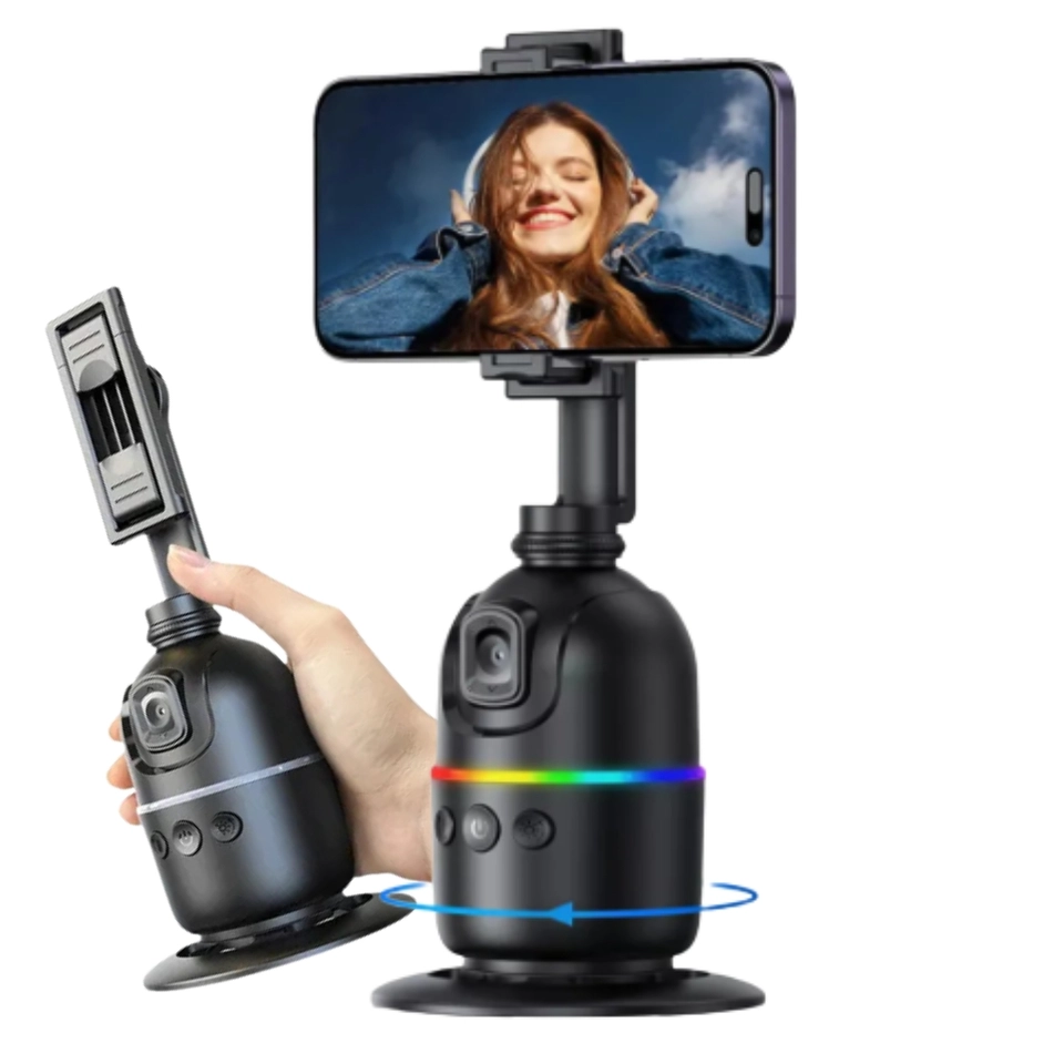 Gimbal Suporte Celular 360 Reconhecimento Facial Lançamento