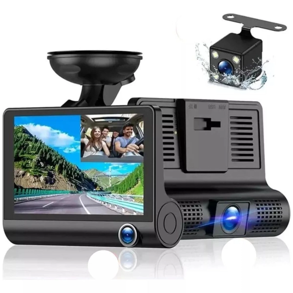 Câmera DVR de carro WDR / Full HD / 1080P / 5MP / 5V / 4 polegadas / 170º / Sensor / Microfone / Gravador de direção