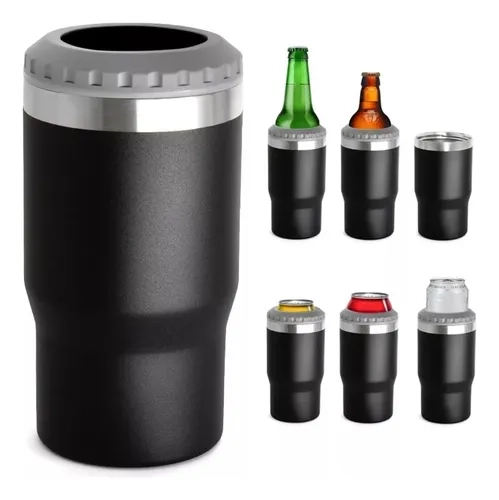 Copo Térmico Long Neck 420ml Cerveja Latinha Abridor Inox
