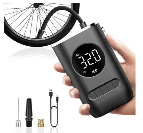 Mini Compressor Recarregável 150 Psi Usb Para Carro Moto Bik