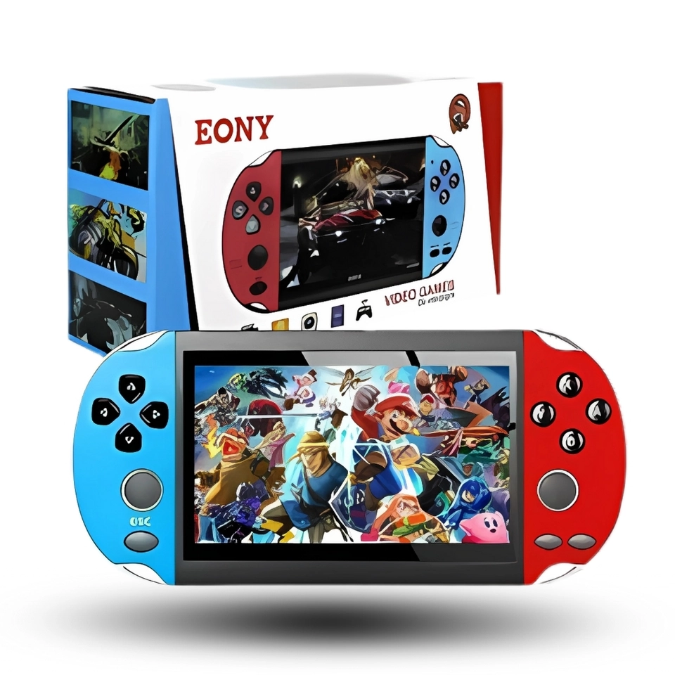 Videogame Portatil Tela 4.8 +10000 Jogos Retro 16GB, Console de Mão Memoria Expansivel
