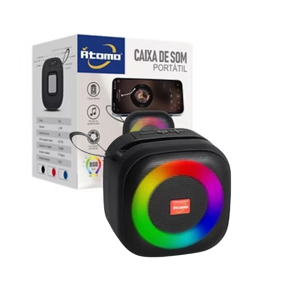 Caixa de Som Bluetooth Átomo MO-N061T