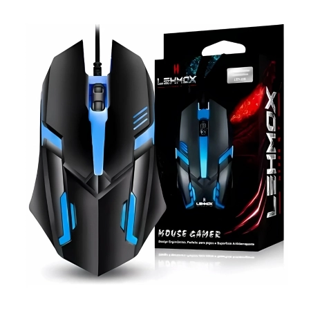 Mouse Gamer Usb 3200dpi Led Rgb Com Fio