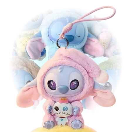 Boneco Stitch Labubu Disney Surpresa Chaveiro Warmie