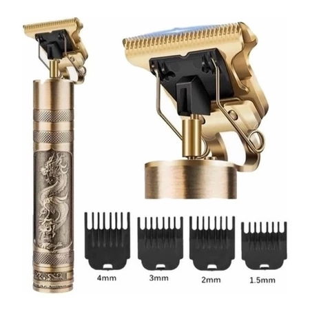 Máquina de cortar cabelo barbeiro profissional dragão elétrica bateria recarregável