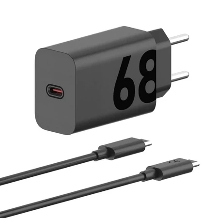 Carregador De Celular 68w Turbo Duo Tipo-c carregador tipo c cabo 1 metro turbo 10x