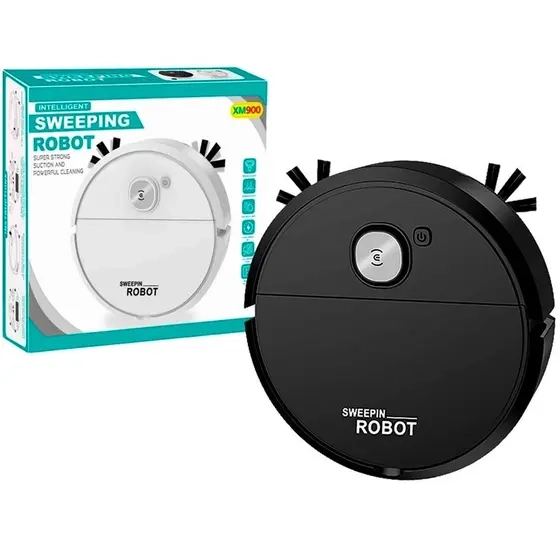 Robô Varredora/Aspirador De Pó Automática 3 Em 1 Limpeza Doméstica Robótico Inteligente E Silencioso